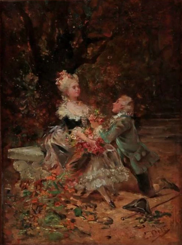 Cesare Detti - Scena romantica